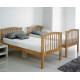Barbican Oak Hardwood Finished Single Bunk Bed