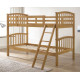 Barbican Oak Hardwood Finished Single Bunk Bed