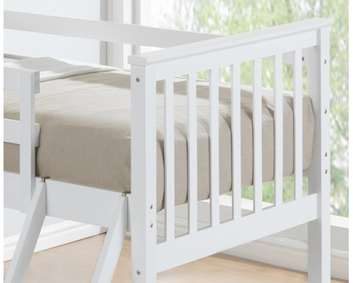 Maxi White Finished Hardwood Triple Sleeper Bunk Bed