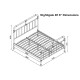 Nightingale Industrial White Scaffold Metal Bed Frame