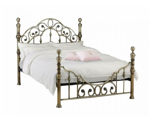 Doyon Antique Brass Metal Bed Frame