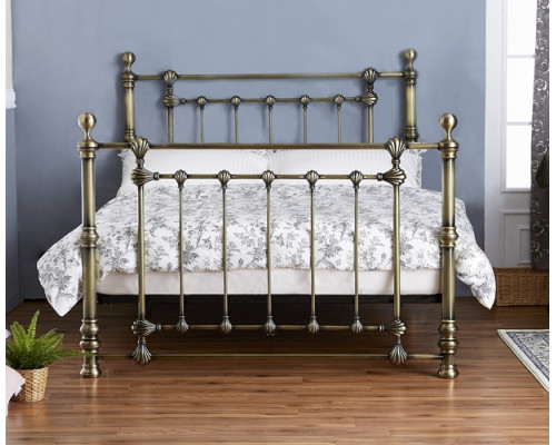 Victoria Antique Brass Effect Bed Frame
