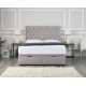 Parker Ottoman Storage Bed with Diamond Tufted Headboard 