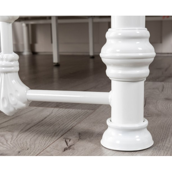 Victoria Traditional Ornate Gloss White Bed Frame